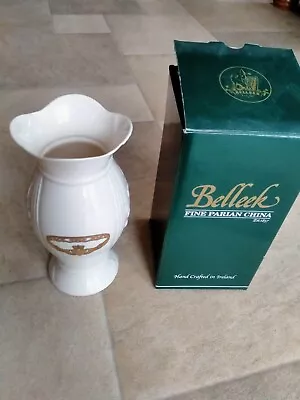 Buy Belleek Vase Mourne Connemara Claddagh  Porcelain 8.5  Vase Ireland • 19.99£