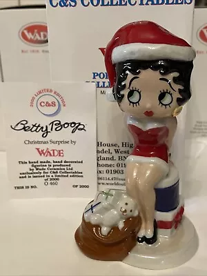 Buy Rare Wade Betty Boop Christmas Surprise #460 Ltd Edition 2000 C&s Collectables • 49.95£
