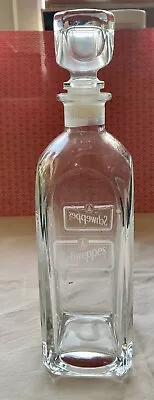 Buy Vintage Schweppes Large Heavy Glass Decanter With Stopper. FANTASTIC CONDITION • 8.95£