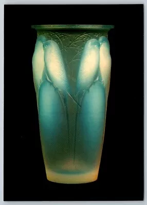 Buy Rene Lalique Ceylan Vase, Birds, Corning Museum Of Glass, New York Postcard • 4.65£