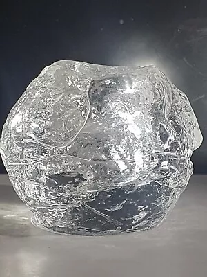 Buy KOSTA BODA GLASS SNOWBALL CANDLE HOLDER T-LIGHT 7.5cm DESIGNED 1973 BY Ann Wärff • 1.04£