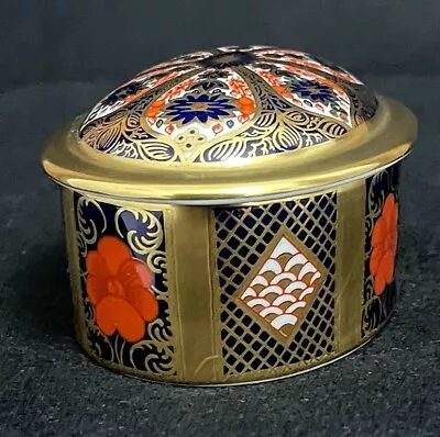 Buy Royal Crown Derby 'Oval Box & Cover' Old Imari 1128 1st Quality Date Code Match • 59.95£