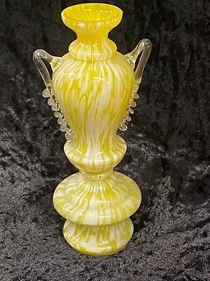 Buy Vintage Spatter Glass Trophy Vase Franz Welz Style MC32 • 57.38£