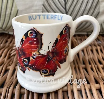Buy EMMA BRIDGEWATER POTTERY HALF PINT MUG Peacock Butterfly  1ST QUALITY NEW • 22£