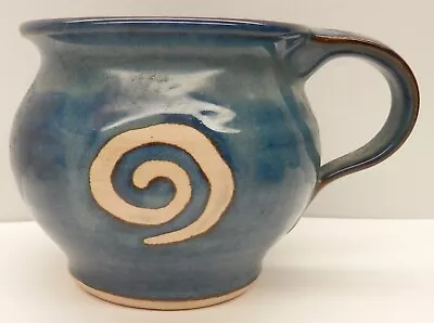Buy Jack O'Patsy Irish Pottery Coffee Cup Handcrafted Stoneware Blue Swirl • 17.70£