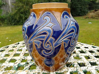 Buy An Antique Frank Butler Doulton Lambeth Pot Pouri Pot Vase 1907 • 95£