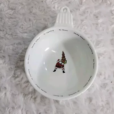 Buy Pottery Barn HOLIDAY CHEER  Santa Claus Is Coming  Ornament Snack Bowl Dish • 16.77£