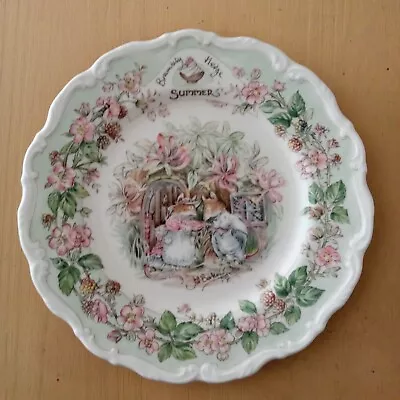 Buy Royal Doulton Brambly Hedge Summer 8  Plate In Great Condition • 6.99£