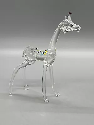 Buy Vintage Hand Blown Miniature Glass Giraffe  Art Glass Figurine • 17.70£