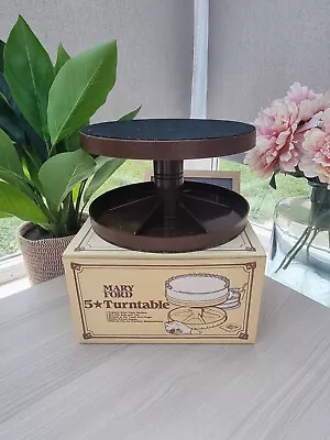 Buy Vintage Mary Ford Cake Decorating Pottery Rotating Turntable, Box + Instructions • 12£