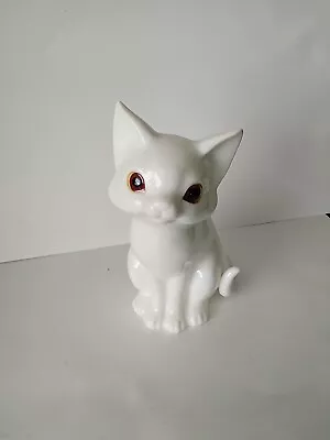 Buy Vintage Royal Osborne White Bone China Cat Figurine TMR-4389 • 11.99£