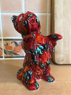 Buy Anita Harris Pottery - Irish Dog Figure (Leprechaun) - Ltd Ed 9/10 - Signed Gold • 75£