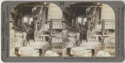 Buy Trenton New Jersey Pottery Firing Room Keystone Stereoview Card American Ceramic • 7.45£