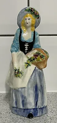 Buy AXE VALE POTTERY 14.5cm HIGH FIGURINE OF A FLOWER SELLER LADY DEVON • 16.99£