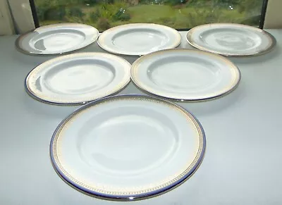 Buy Royal Albert Paragon China Sandringham Pattern 6 X Dessert Plates 21cm C1980s • 35£