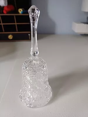 Buy New Clear Cut Glass Ornamental Bell 7 Inch High • 5£