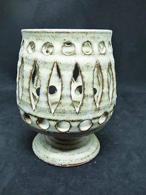 Buy Vintage DIANNE SANDERS BROADSTAIRS POTTERY MCM Studio Candle Holder Signed VGC • 30£