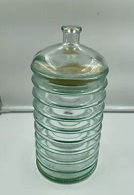Buy Vintage Ribbed Glass Apothecary Jar • 14.99£