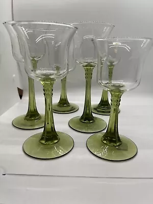 Buy Candle Holders Green Clear Glass Tall Table Set Of 3 Partylite Glass Table Decor • 19.56£