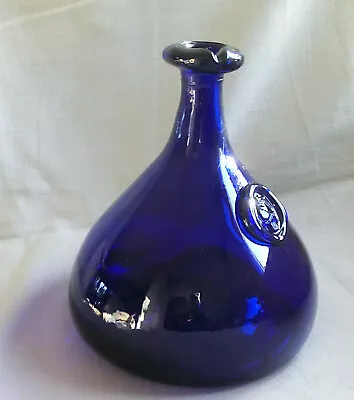 Buy Large Blue Glass Viking Decanter Carafe Holmegaard Glasværk 1960s  • 80£