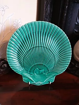 Buy Wedgewood Green Glaze Shell Shaped Plate • 19.99£