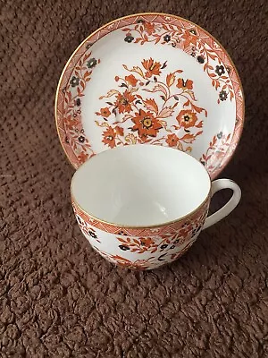 Buy Antique Wedgwood England Tea Cup/Saucer Set Orange Floral With Stamped Old. • 20£
