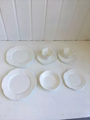 Buy Shelley Dainty Bone China 2 Cups/Saucers 1 Bowl 2 Larger Plates 1 Small Plate CS • 12£
