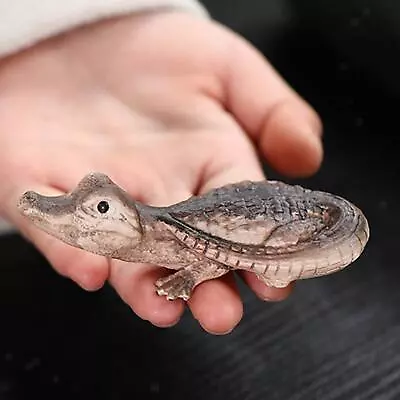 Buy Pottery Clay Crocodile Mini Tea Pet Figurine Crafts Kung Fu • 8.65£