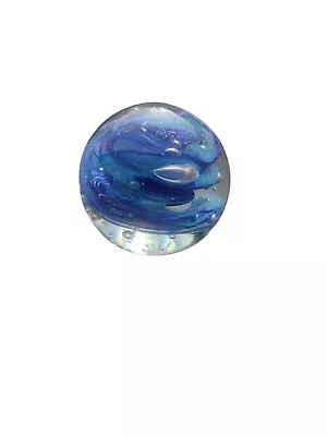 Buy Isle Of Wight Glass Paperweight Swirls & Bubbles  🍀🍀🍀 • 22.95£