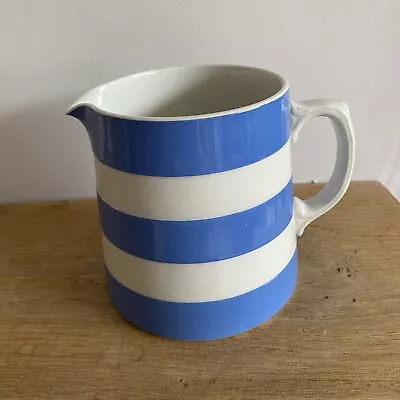 Buy VINTAGE TG GREEN & Co JUG Cornish Kitchenware Blue White Stripe - 1 Pint - 11cm • 14.99£