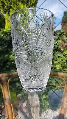 Buy Lead Crystal Vase. Handmade In Poland In The 1970s • 100.43£