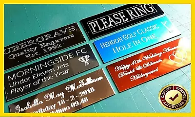 Buy Trophy Plates Plaques UNLIMITED FREE ENGRAVING / GOLD, SILVER & BLACK NEW COPPER • 0.99£