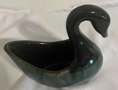 Buy Blue Mountain Swan Canuck Pottery Style Vintage Green Planter Fort Nelson BC EX • 11.18£
