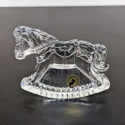 Buy Waterford Vintage Retired Lead Crystal Childrens Rocking Horse Figurine • 26.05£