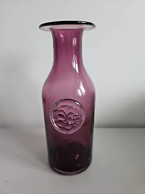 Buy Dartington Glass Bottle Vase 27cm Purple • 3.99£