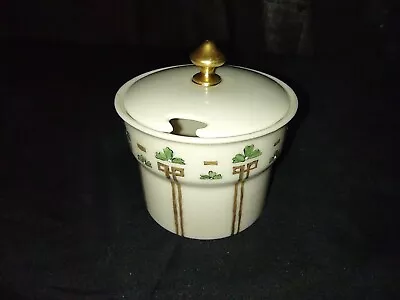 Buy Antique Belleek Lenox Covered Sugar Jelly Mustard Jar Hand Painted  • 69.89£