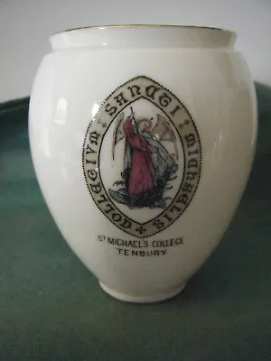 Buy W H GOSS Abingdon Roman Vase, Tenbury St Michael's College Crest,  Vgc • 10£