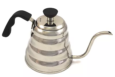 Buy High Quality Gooseneck Stainless Steel Drip Coffee Kettle 1200ml Mirror Finish • 12.49£