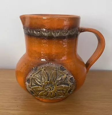 Buy Bitossi Jug/Vase  Sevilla Orange 7 Inches Midcentury Italian • 80£