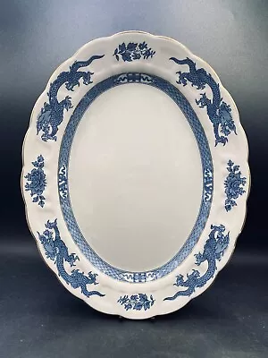 Buy OVAL PLATTER Blue Dragon Pattern Large 14  1906 BOOTHS SILICON CHINA • 37.47£