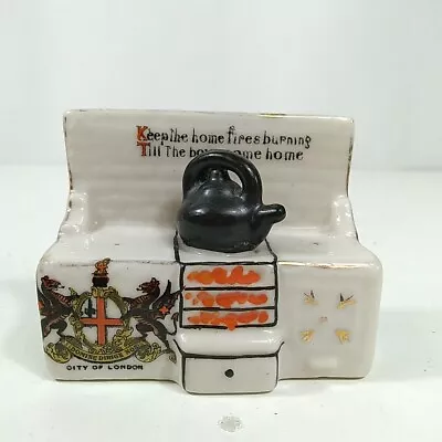 Buy Carlton China Farthing Keep The Home Fires Burning City Of London WW1 Stove • 9.97£