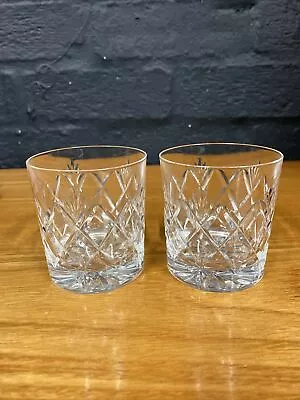 Buy Pair Of Edinburgh Crystal Kelso Whisky Tumbler Glasses B198 • 24.99£