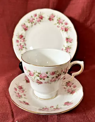 Buy  vintage Elegant Colclough Cascade Roses Trio Cup Saucer Tea Plate  Excellent  • 6.50£