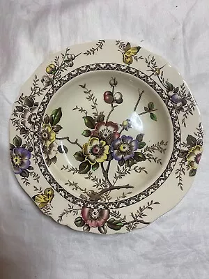 Buy Alfred Meakin, Vintage China Soup Plate, Flower Design, Medway • 5£
