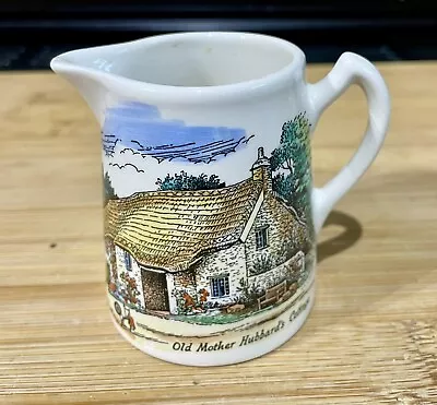 Buy Vintage Lord Nelson Pottery White Ceramic 3” Jug Old Mother Hubbard’s Cottage • 9.99£