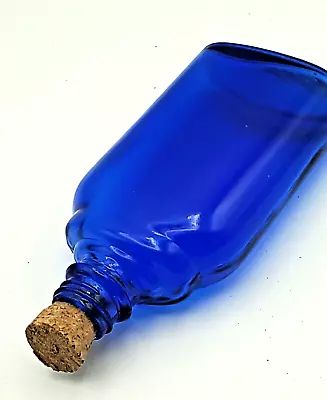Buy Vintage Original Blue Glass Bottle Small • 5£