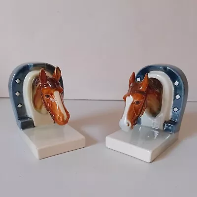 Buy Goebel Horses Head Bookends Matched Pair • 30£