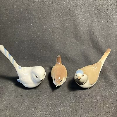 Buy Lomonosov Porcelain Birds X 3. Good Condition. • 18.50£