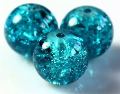 Buy Crackle Glass Round Beads Buy Any 6 Pay For 3 200x 4mm 100x 6mm 50x 8mm 25x 10mm • 2.42£