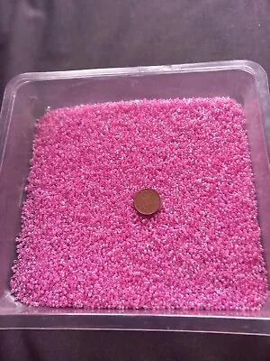 Buy 200 Gram Of Size 11 Pink Lined Glass Seed Beads LAST 1 • 2.70£